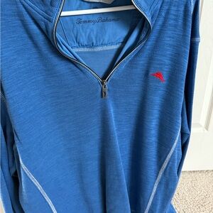 Tommy Bahama Blue Tobago Bay Half-Zip Sweatshirt